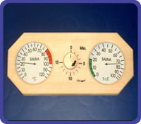 Sauna Thermometer and Hygrometer